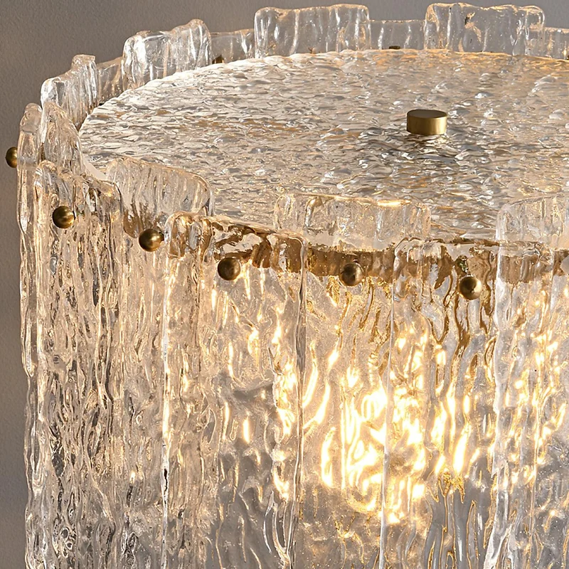 Glazen Tafellamp met Messing Voet – Design Verlichting voor Interieur | Sansoti