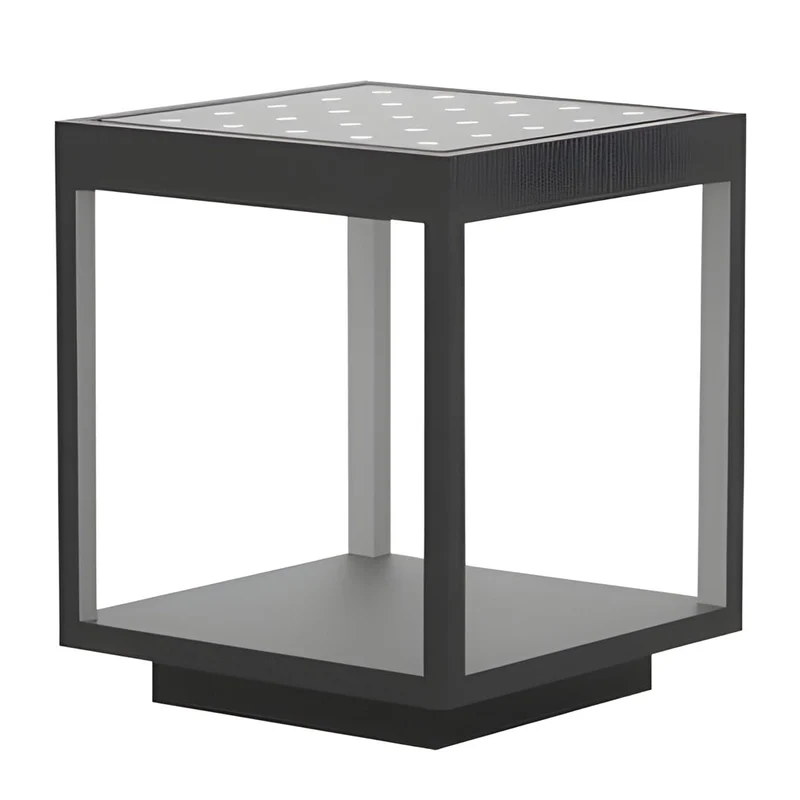 LED Buitenlamp voor Paal Modern Edelstaal IP54 Warm Wit Open Frame Ontwerp Tuinverlichting Muurdecoratie Oplaadbaar | Sansoti