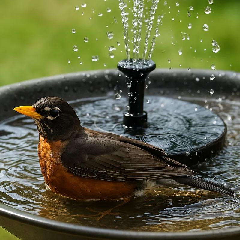 Zonne-energie Fonteinpomp voor Vijver Vogelbad en Tuin met Automatische Werking | Sansoti