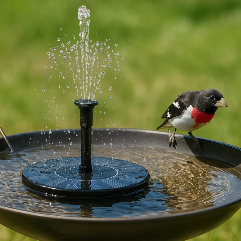 Zonne-energie Fonteinpomp voor Vijver Vogelbad en Tuin met Automatische Werking | Sansoti
