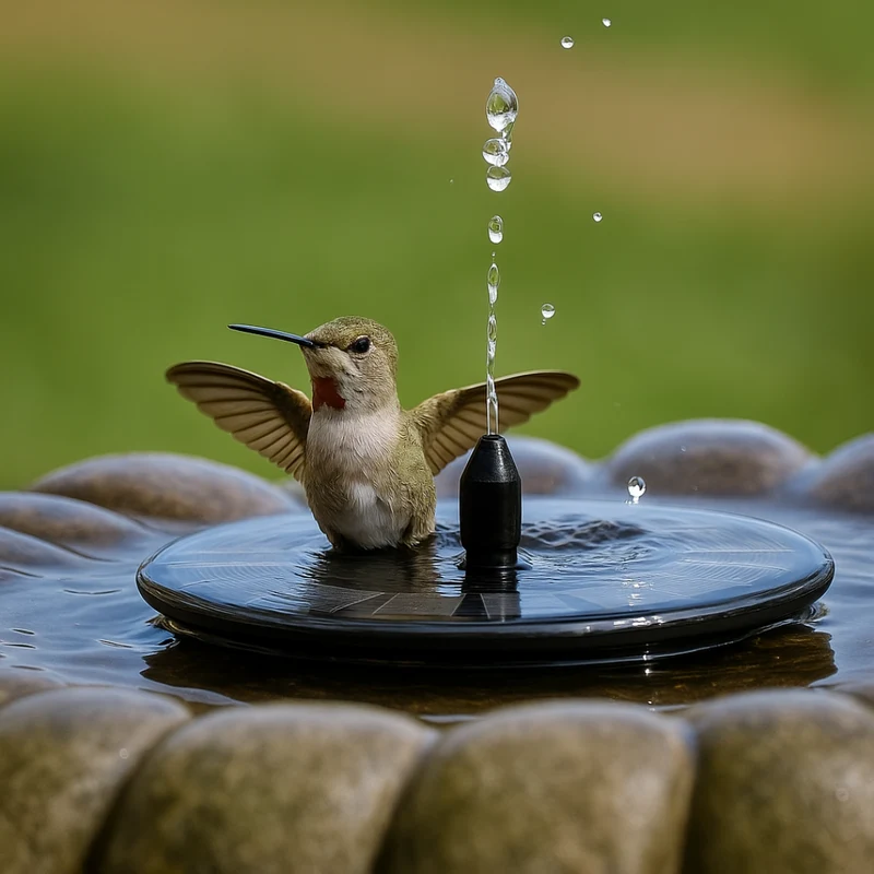 Zonne-energie Fonteinpomp voor Vijver Vogelbad en Tuin met Automatische Werking | Sansoti