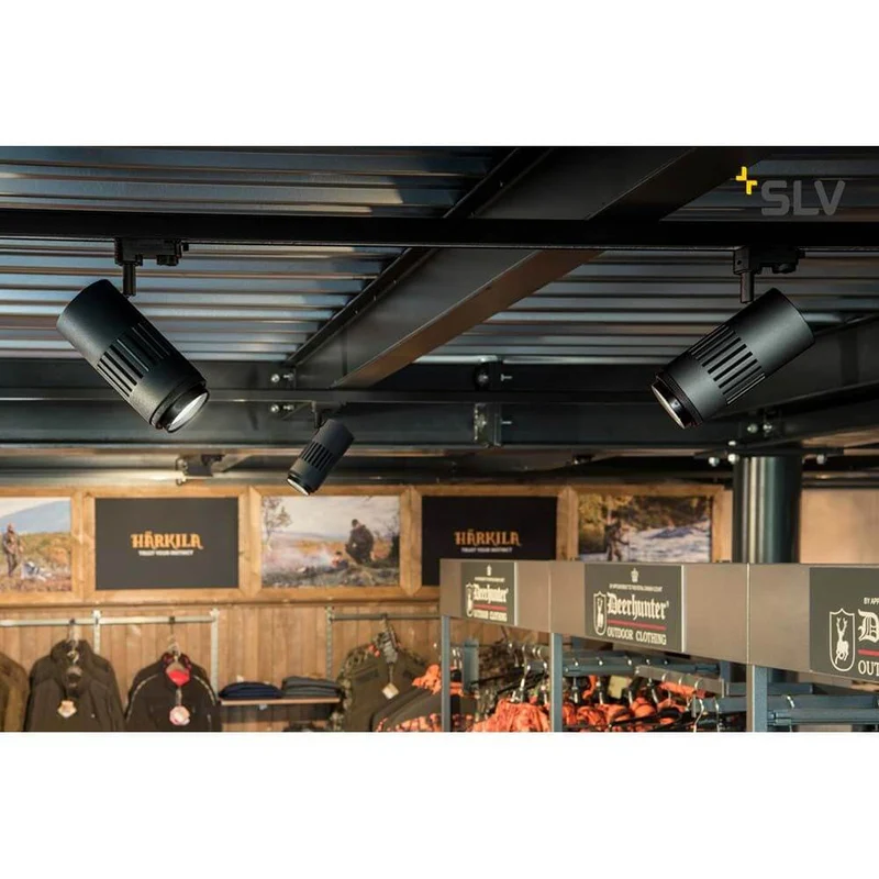 Stuctec LED Zooming Lens Strahler für 3Ph-Schiene 3000K Schwarz
