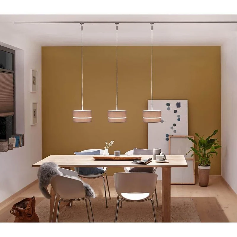 DecoSystems Stoffschirm Tessa Braun max. 50W Ø 25cm