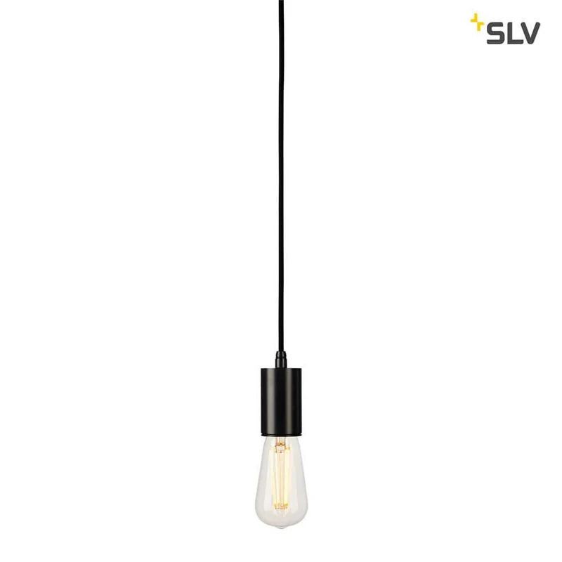 Fitu Pendelleuchte A60 Rund Schwarz 5m Kabel