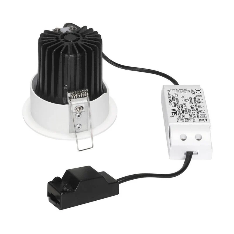 H-Light Round Hole Weiß 12W 20° 2700K inkl. Treiber & Clipfeder