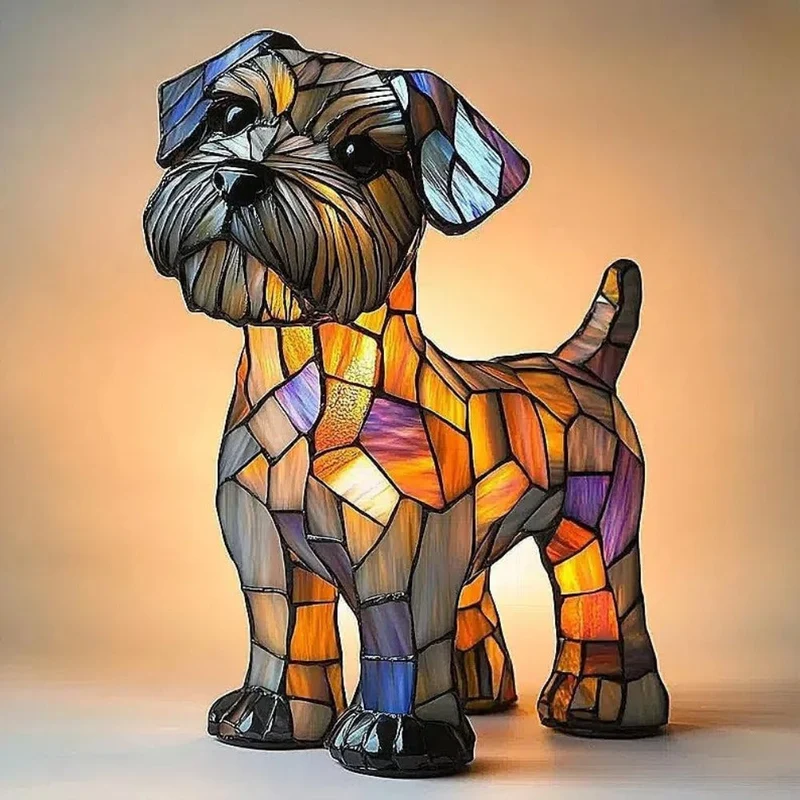 Hondenlamp Fido Terrier – Decoratieve Zonne-energie LED Lamp met Terriër Motief | Sansoti