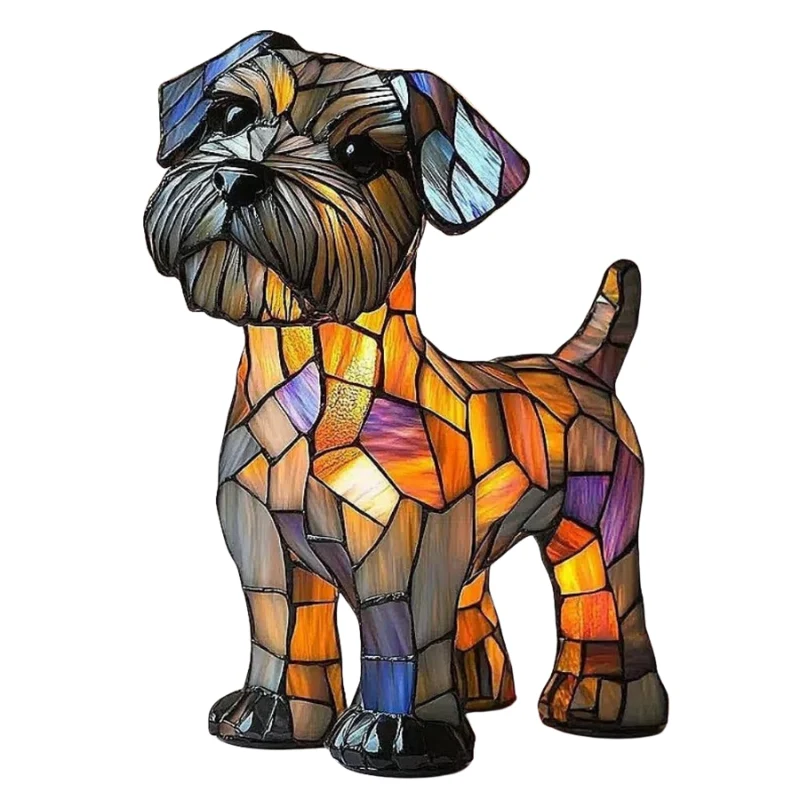 Hondenlamp Fido Terrier – Decoratieve Zonne-energie LED Lamp met Terriër Motief | Sansoti
