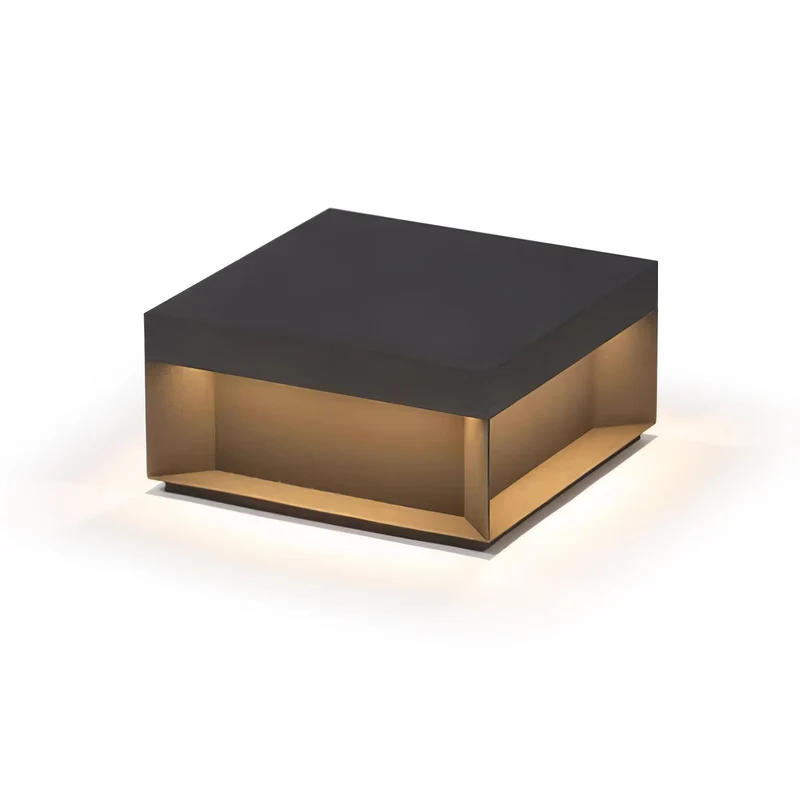 Solar Tuinpaal Verlichting Modern IP65 Zwart Aluminium Wegverlichting Waterdicht voor Tuin Oprit Terras | Sansoti