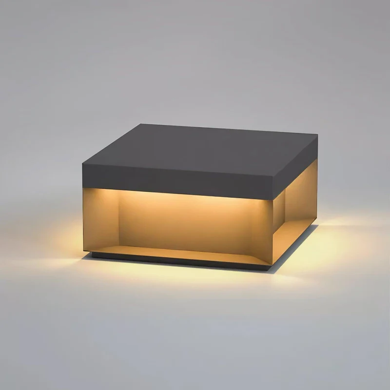 Solar Tuinpaal Verlichting Modern IP65 Zwart Aluminium Wegverlichting Waterdicht voor Tuin Oprit Terras | Sansoti