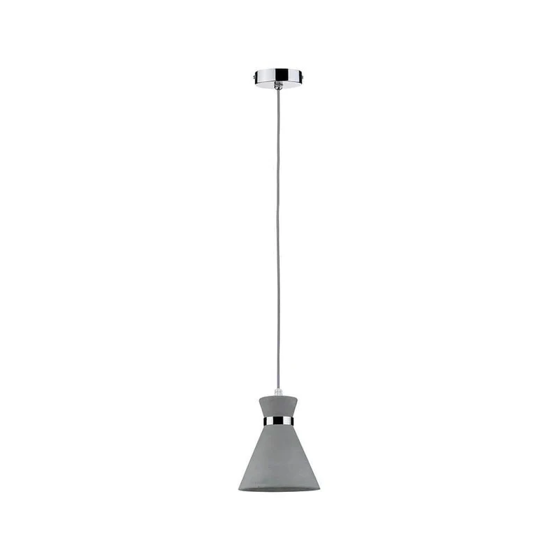 Verve Pendelleuchte IP44 max 20W E27 Grau Chrom Beton