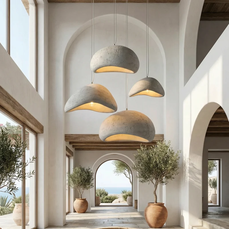 Minimalistisch Hanglampje Wabi Sabi Stijl Japanse Sfeerverlichting Eetkamer Woonkamer Hanglampen Scandinavische Verlichting Keukenlamp | Sansoti