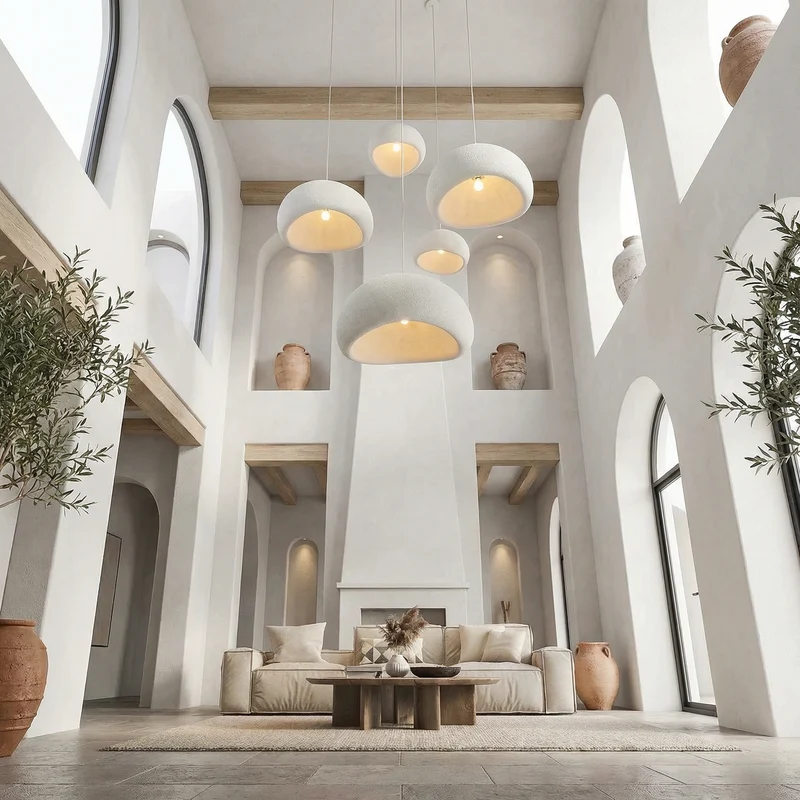 Minimalistisch Hanglampje Wabi Sabi Stijl Japanse Sfeerverlichting Eetkamer Woonkamer Hanglampen Scandinavische Verlichting Keukenlamp | Sansoti
