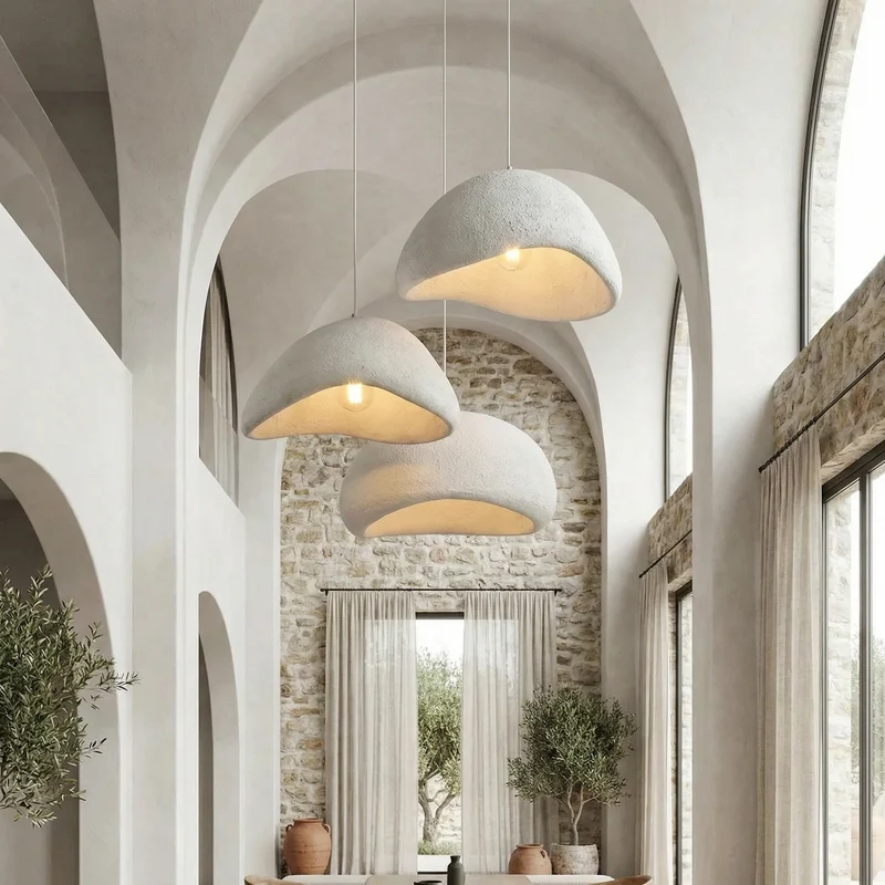 Minimalistisch Hanglampje Wabi Sabi Stijl Japanse Sfeerverlichting Eetkamer Woonkamer Hanglampen Scandinavische Verlichting Keukenlamp | Sansoti