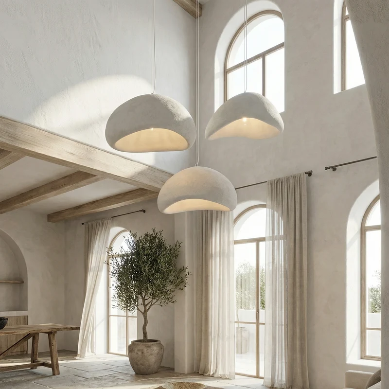 Minimalistisch Hanglampje Wabi Sabi Stijl Japanse Sfeerverlichting Eetkamer Woonkamer Hanglampen Scandinavische Verlichting Keukenlamp | Sansoti