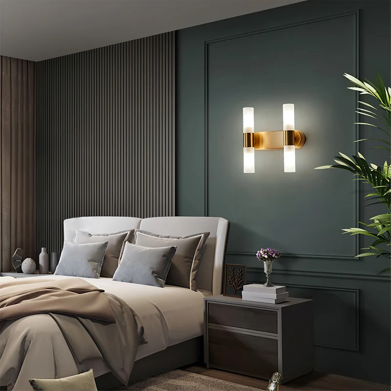 Wandlamp met G9-fitting en acryl kap – moderne binnenverlichting in design A, B of C | Sansoti