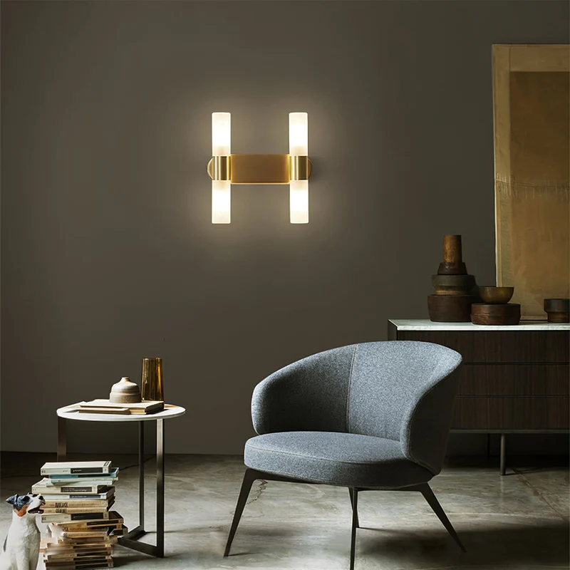 Wandlamp met G9-fitting en acryl kap – moderne binnenverlichting in design A, B of C | Sansoti