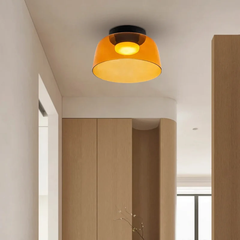 Design Glazen Plafondlamp met Gelaagde Structuur — Elegant Lichtspel voor Eetkamer, Woonkamer en Slaapkamer | Sansoti