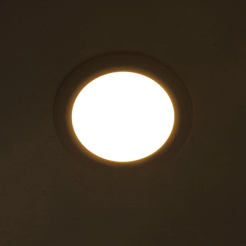 Indirektes Einbau LED-Panel 1030lm Ø 17,3cm Warm Weiß