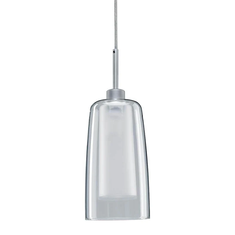 URail LED Pendulum Arido II 1x5W GU10 Klar Satin Glas