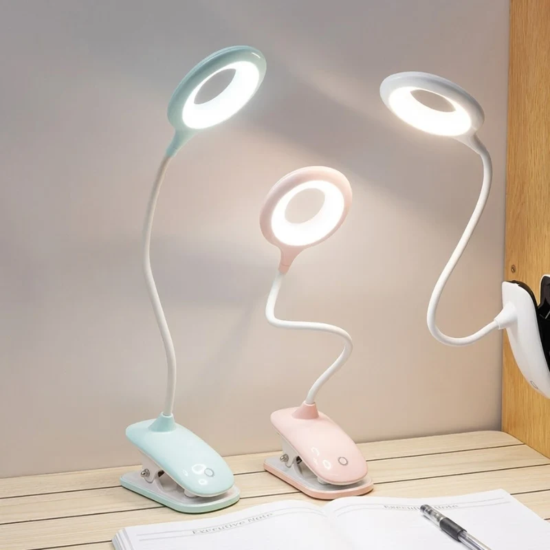 Oplaadbare Clip-on Leeslamp met Flexibele Hals en Dimbare LED Verlichting | Sansoti