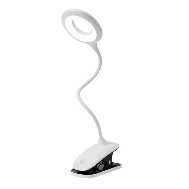 Oplaadbare Clip-on Leeslamp met Flexibele Hals en Dimbare LED Verlichting | Sansoti
