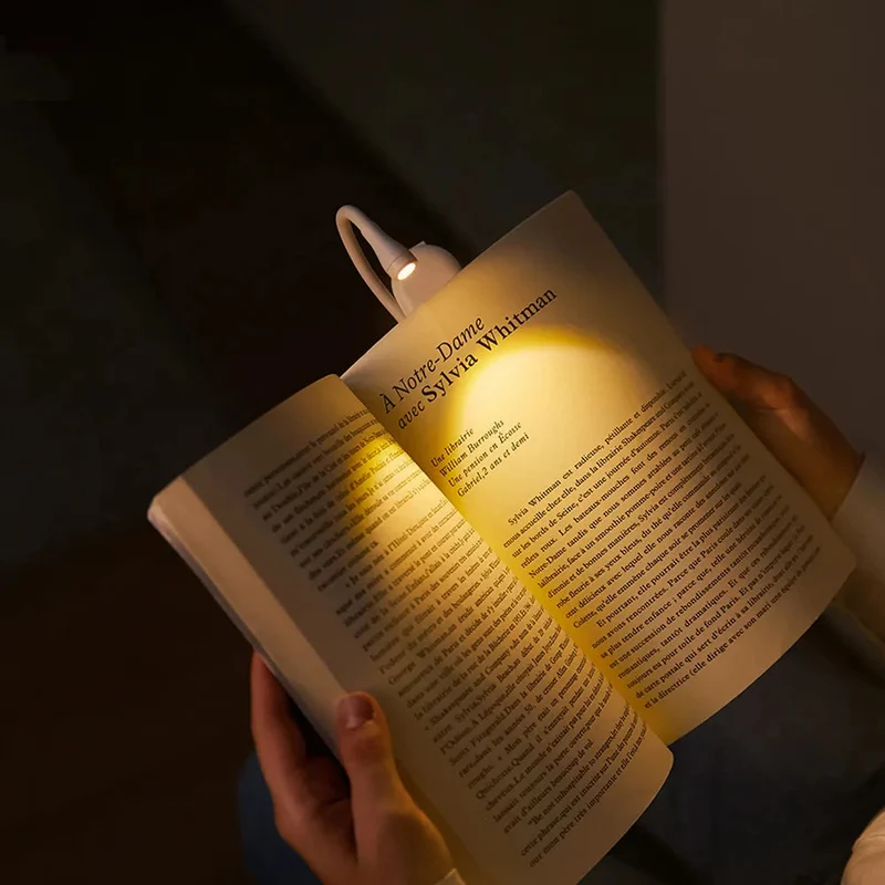 Flexibele LED-leeslamp met klem en USB-oplaadmogelijkheid warm licht compact | Sansoti