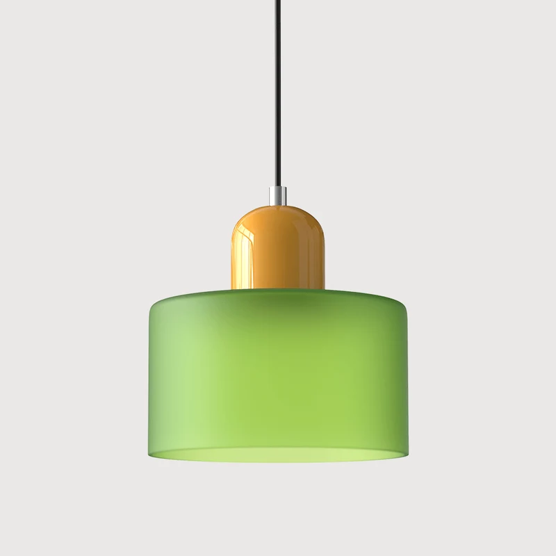 Glazen Hanglamp Bauhaus-Stijl Handgeweven Afwerking Eetkamer Woonkamer | Sansoti