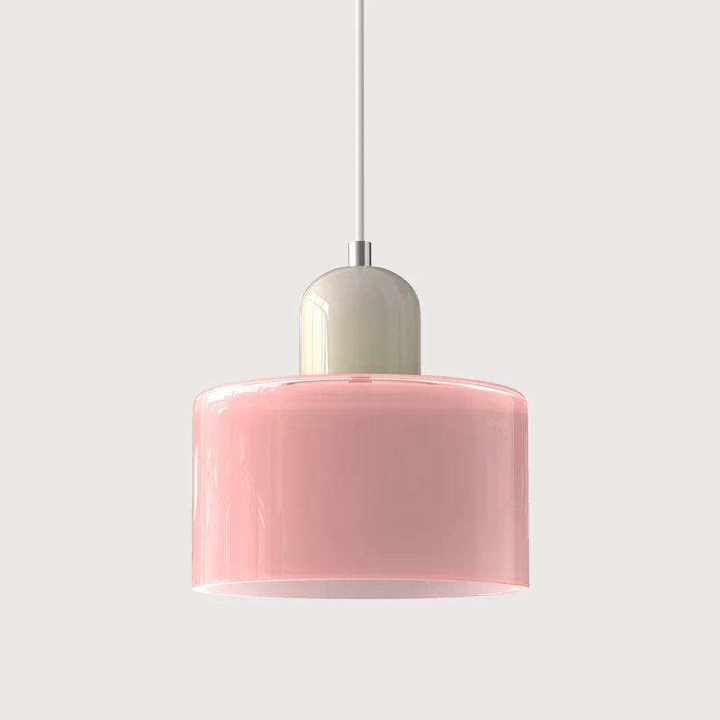 Glazen Hanglamp Bauhaus-Stijl Handgeweven Afwerking Eetkamer Woonkamer | Sansoti