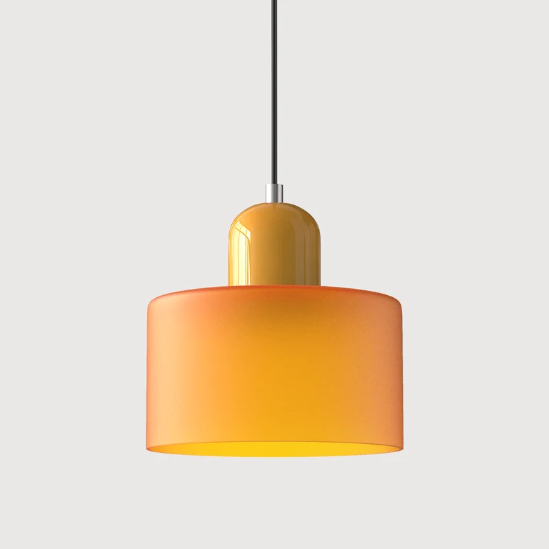 Glazen Hanglamp Bauhaus-Stijl Handgeweven Afwerking Eetkamer Woonkamer | Sansoti