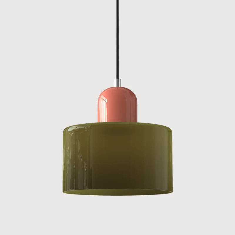 Glazen Hanglamp Bauhaus-Stijl Handgeweven Afwerking Eetkamer Woonkamer | Sansoti