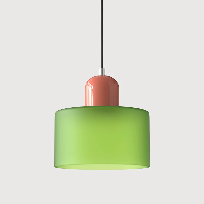 Glazen Hanglamp Bauhaus-Stijl Handgeweven Afwerking Eetkamer Woonkamer | Sansoti