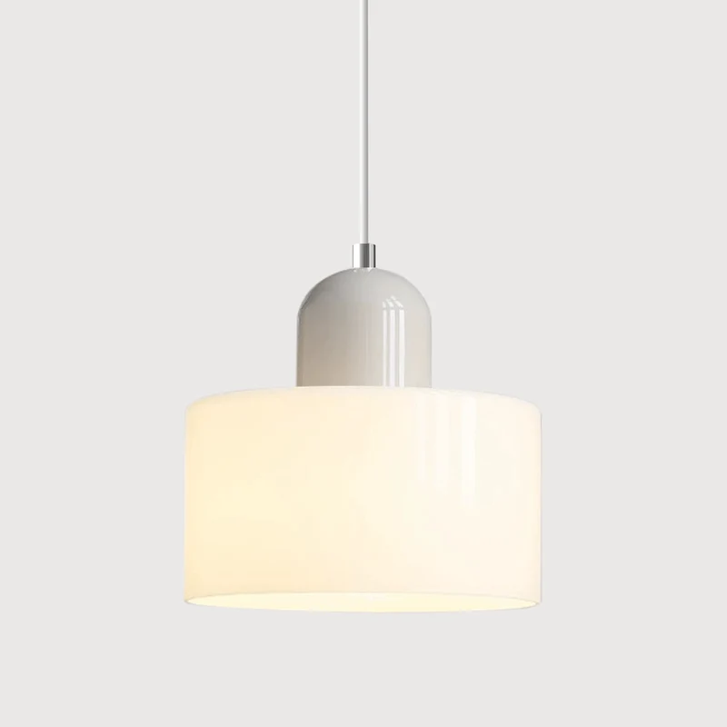 Glazen Hanglamp Bauhaus-Stijl Handgeweven Afwerking Eetkamer Woonkamer | Sansoti