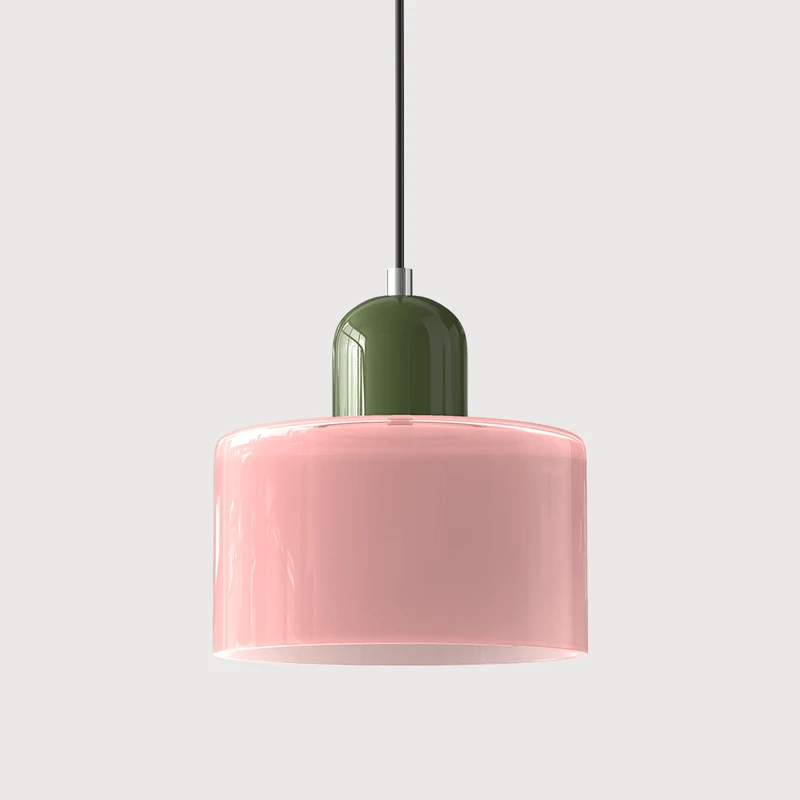 Glazen Hanglamp Bauhaus-Stijl Handgeweven Afwerking Eetkamer Woonkamer | Sansoti