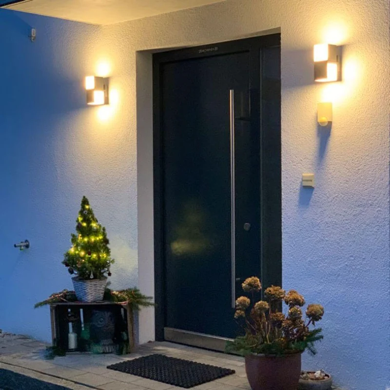 Drehbare LED-Außenwandleuchte Cuba IP54 Anthrazit