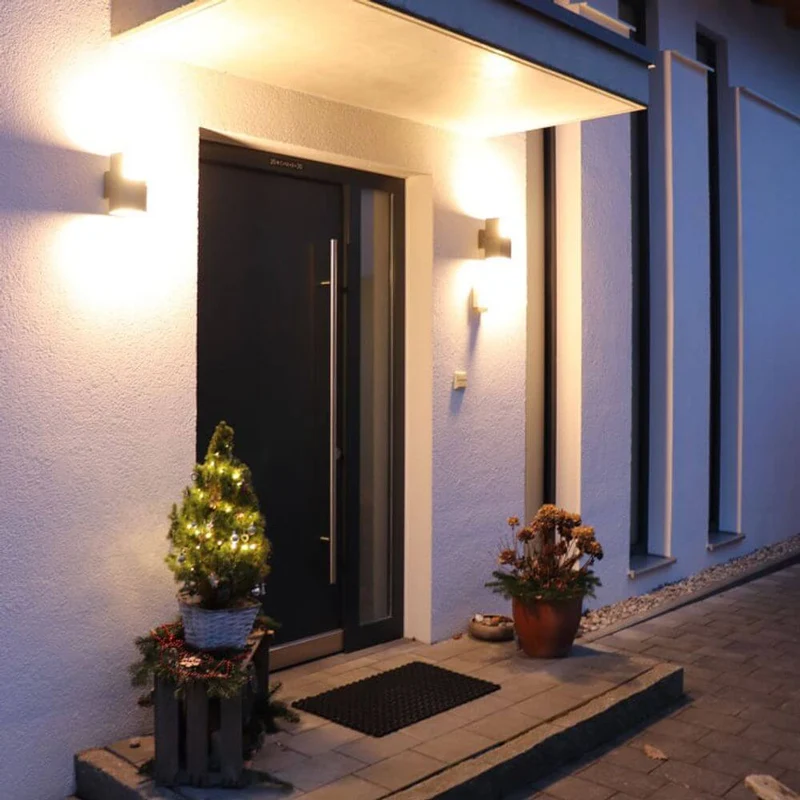 Drehbare LED-Außenwandleuchte Cuba IP54 Anthrazit