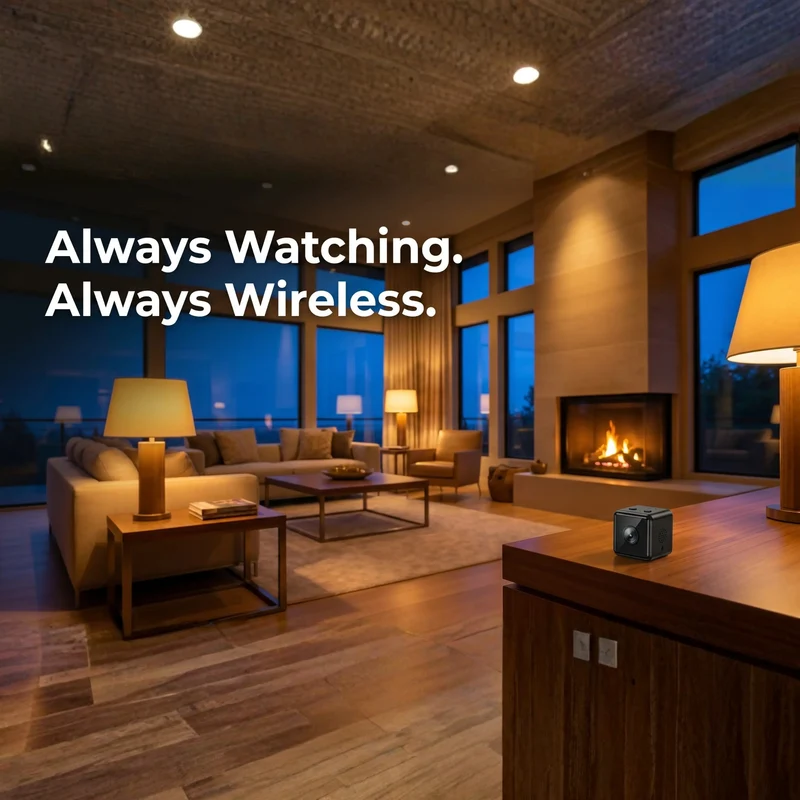 Draadloze WiFi Beveiligingscamera 1080P Full HD Weerbestendig App-Bestuurd Binnen Buiten Compacte Bewakingscamera Bewegingsdetectie Nachtzicht | Sansoti