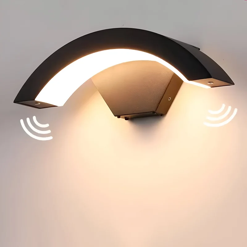 Buitenwandlamp met Bewegingssensor – Weerbestendige Verlichting voor Tuin, Oprit en Entree | Sansoti