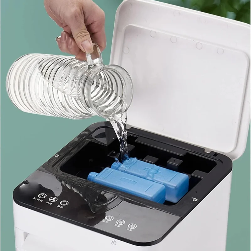 Draagbare Mobiele Aircooler 3-in-1 met 7L Watertank en Afstandsbediening – Energiezuinige Luchtbevochtiger met Timer voor Thuis en Kantoor | Sansoti