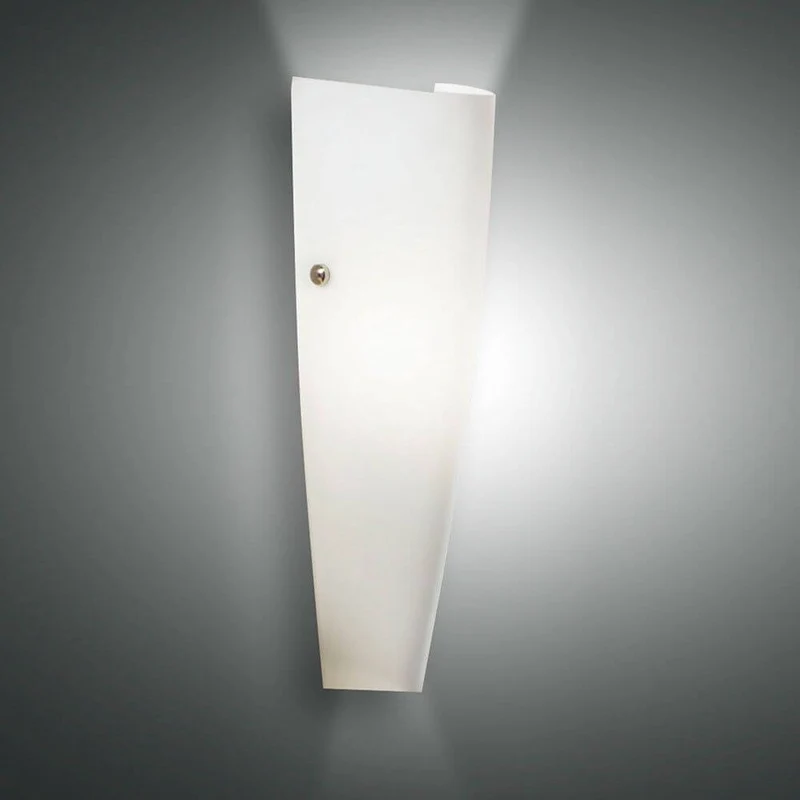 Dedalo Glas Wandleuchte in formschönen Design Weiß