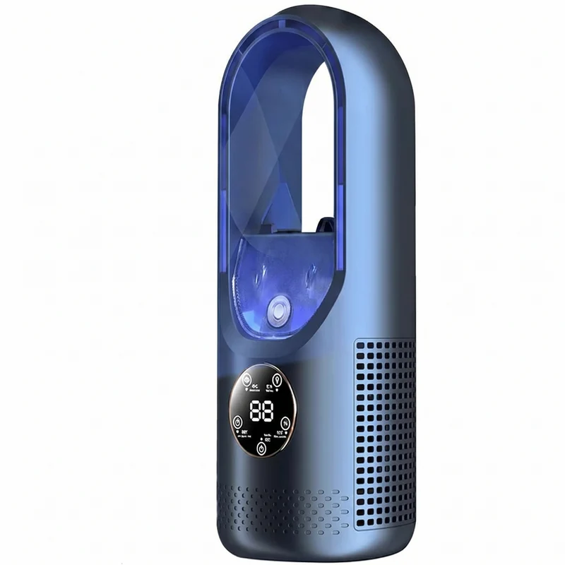Draagbare Stil Aircooler zonder Bladeren USB – Compacte Tafelventilator voor Thuis & Kantoor – 6 Snelheden – Watertank 100ml | Sansoti