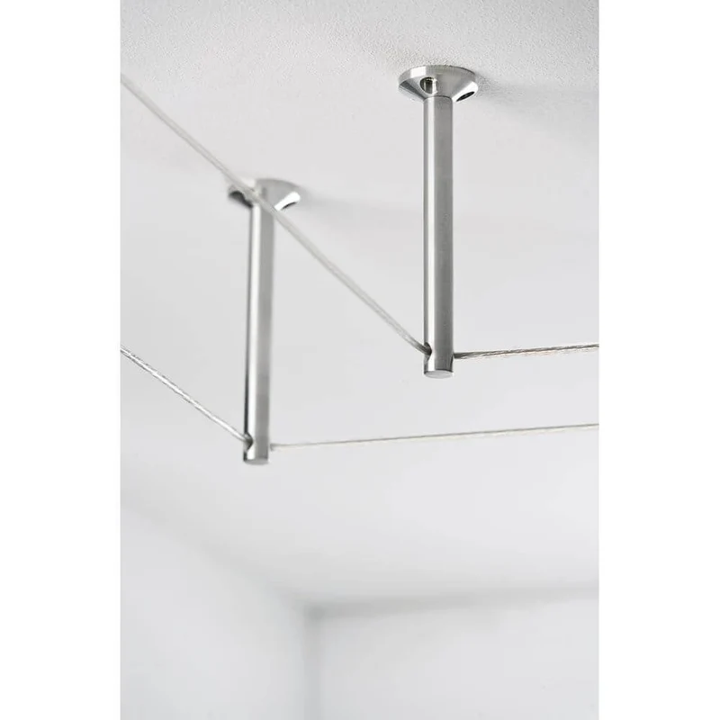 Seilsystem Montageset Abhängung-Umlenker Chrom-Matt