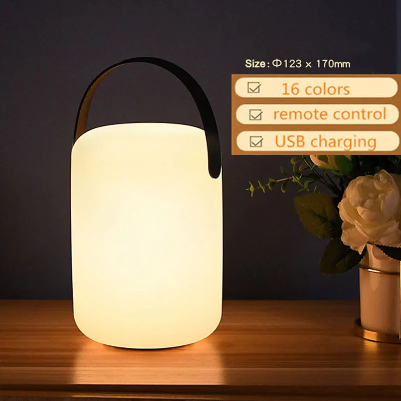 Draadloze Outdoor Lamp Oplaadbaar met Afstandsbediening | 8 Kleuren Dimbaar voor Tuin en Terras | Sansoti