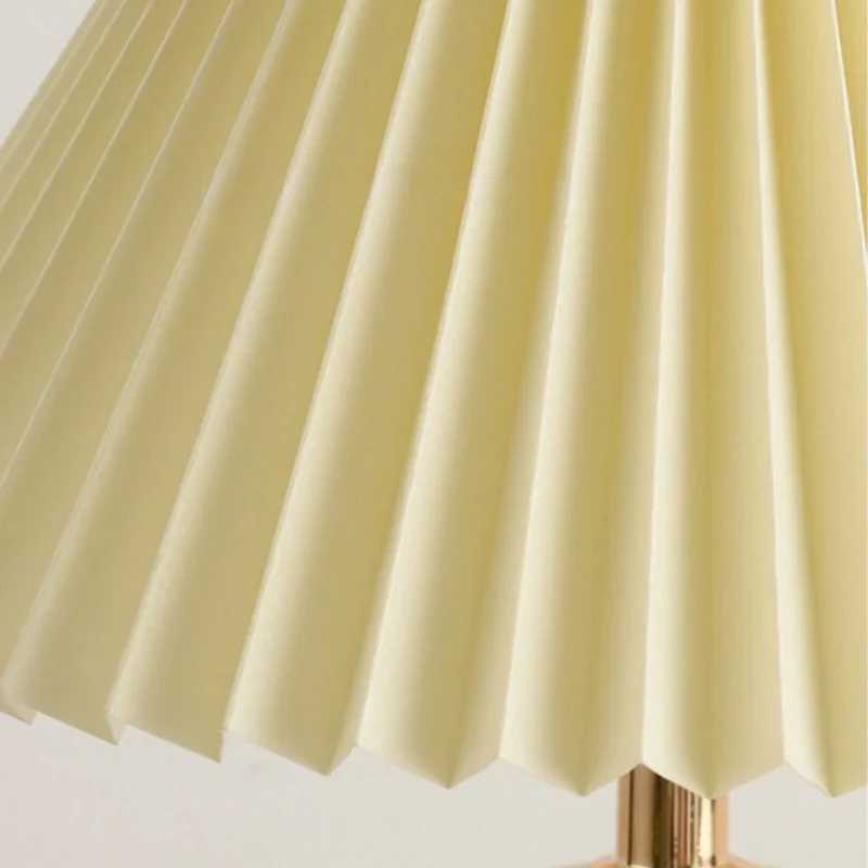 Keramische Tafellamp met Plooikap – Japanse Stijl Verlichting Wit Roze Beige voor Slaapkamer Woonkamer Bureau | Sansoti