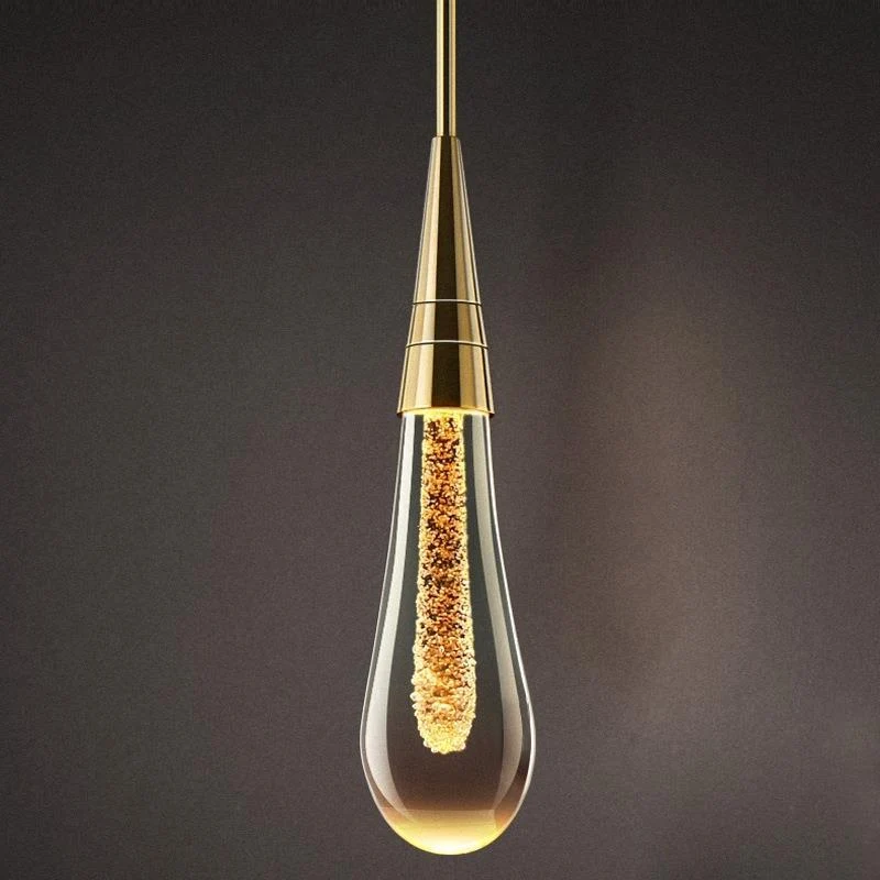 Glazen Hanglamp met Gouden Metalen Armatuur en Geïntegreerde LED-Verlichting – Scandinavisch Design voor Eetkamer, Woonkamer en Keuken | Sansoti