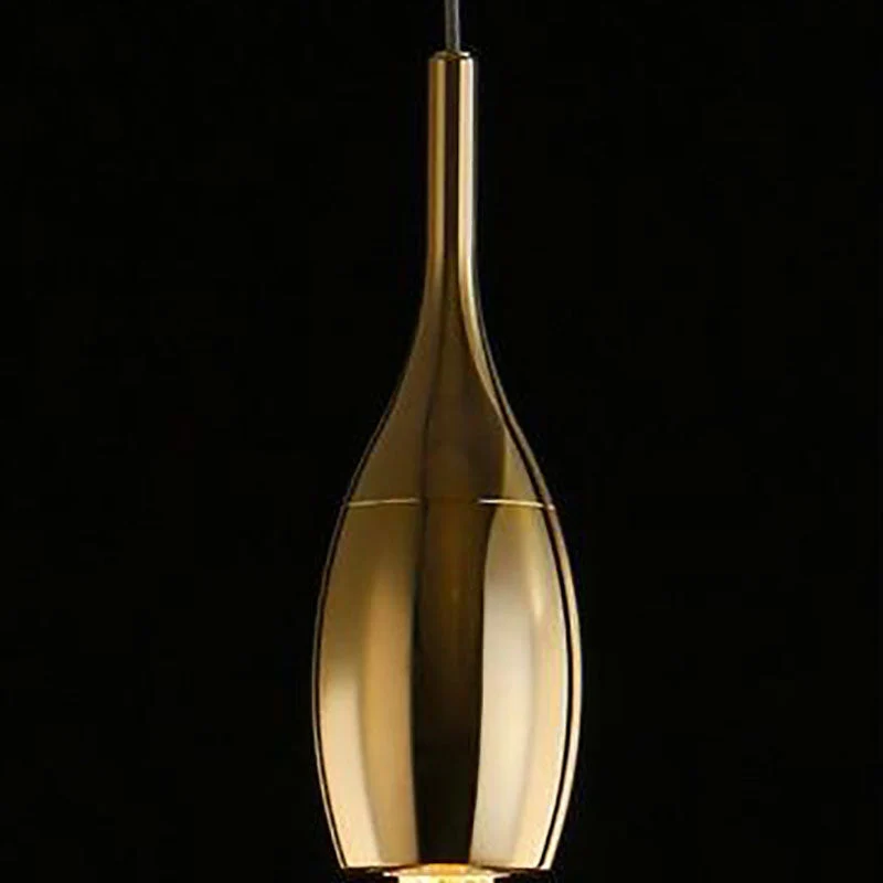 Glazen Hanglamp met Gouden Metalen Armatuur en Geïntegreerde LED-Verlichting – Scandinavisch Design voor Eetkamer, Woonkamer en Keuken | Sansoti