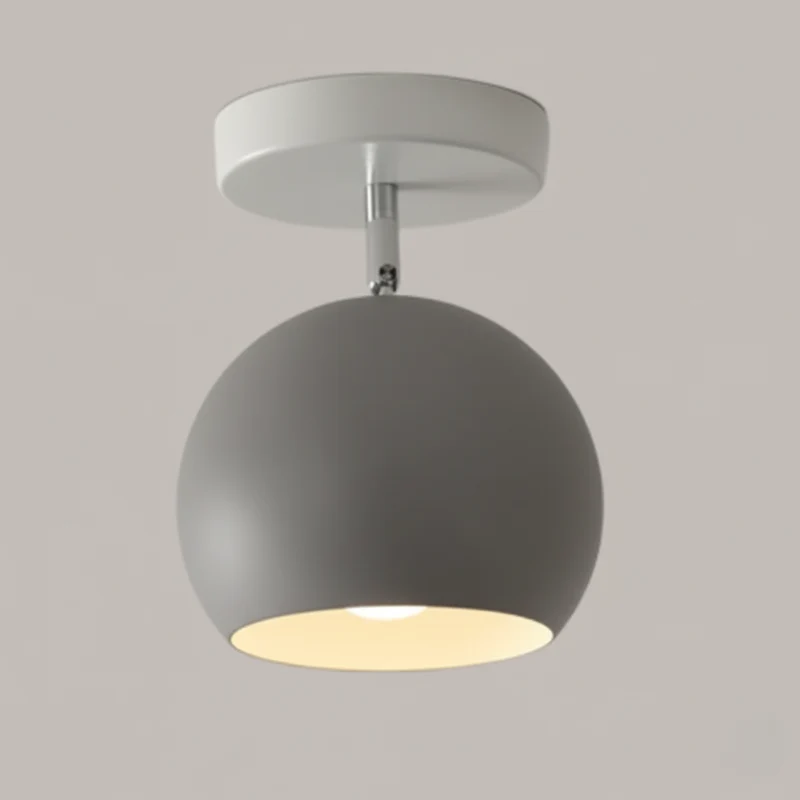 IJzeren Plafondlamp met Houtaccenten – Kleurrijk Design voor Gang en Woonkamer | Sansoti