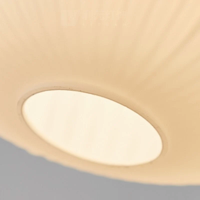 Hanglamp Glas Melkwit Koepelvorm Walnoot Hout 25cm Modern Klassiek Design Eetkamer Keuken Woonkamer Café | Sansoti