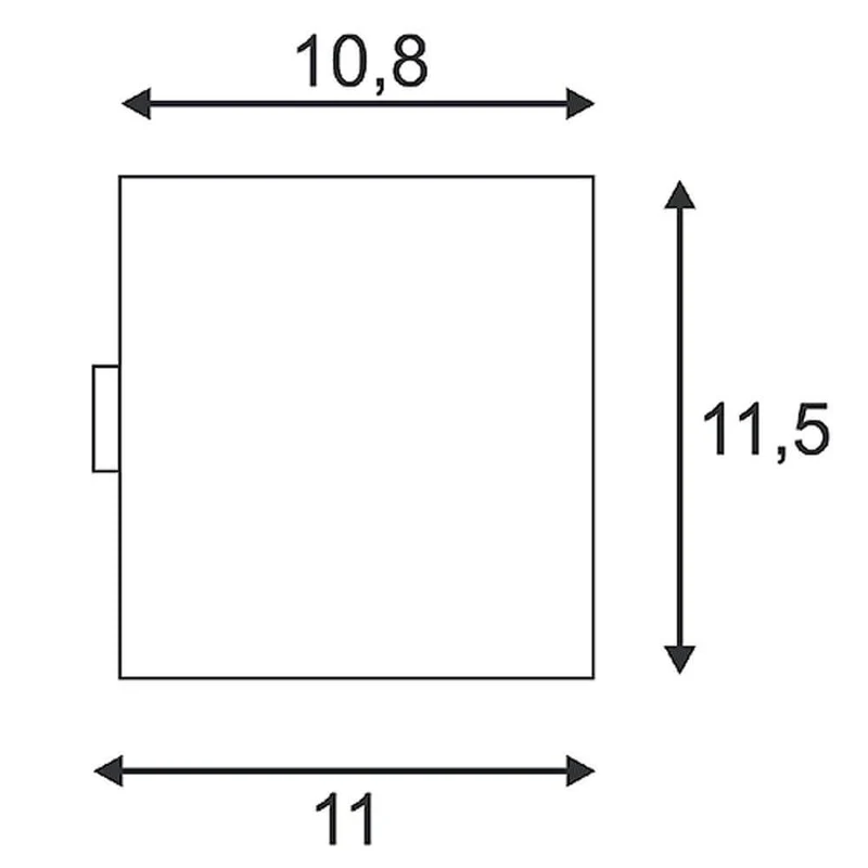 SITRA CUBE Wandleuchte weiß GX53 max. 9W