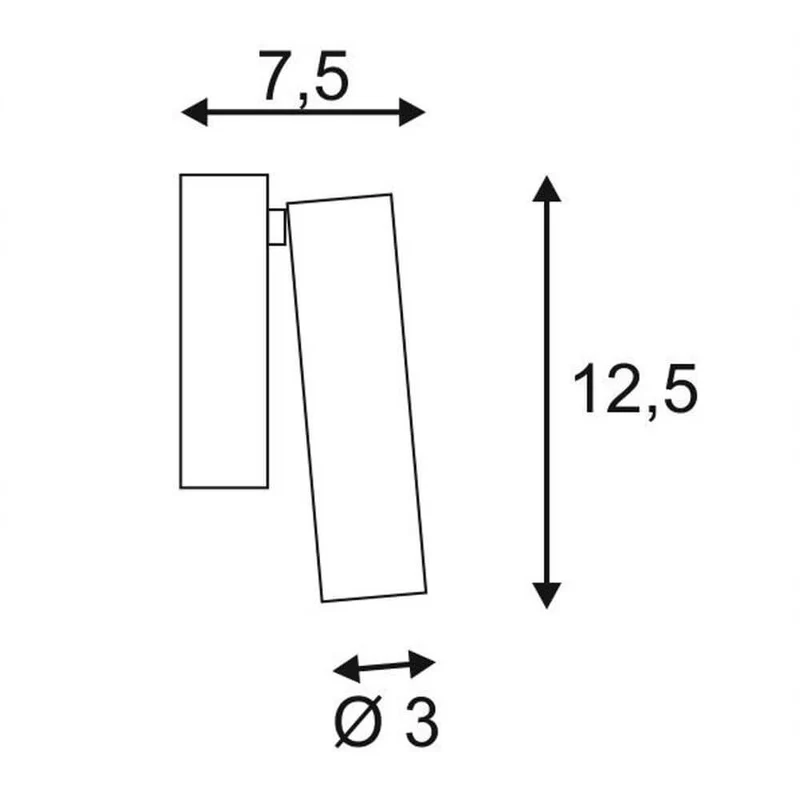 Milan Single Spot LED Wandspot 3000K Weiß