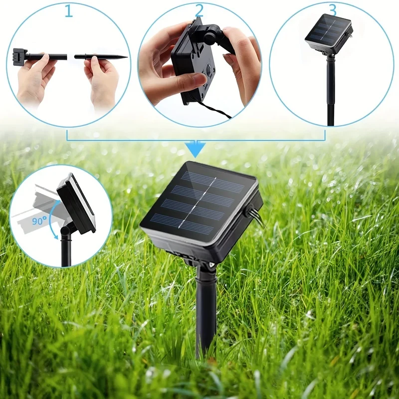 Solar Henneptouw Tuinverlichting 5 Meter met Warm LED-licht | Sansoti
